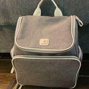 Bananafish Breast Pump Backpack - Grey/Bone
